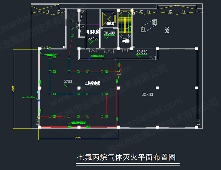 变配电间柜式七氟丙烷灭火装置图纸 变配电间柜式七氟丙烷灭火装置图纸